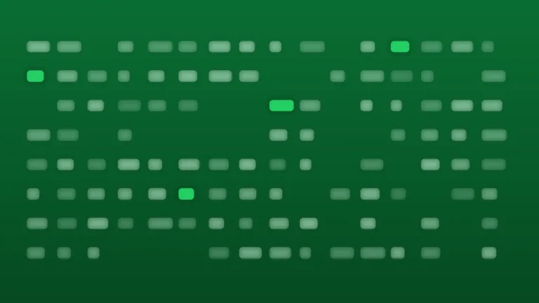 Tablero abstracto de operaciones que representa el mercado de carbono